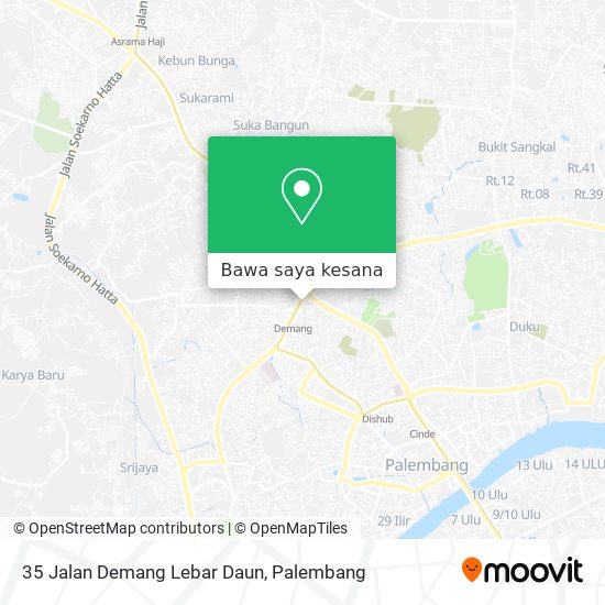 Peta 35 Jalan Demang Lebar Daun