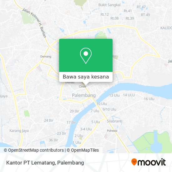 Peta Kantor PT Lematang