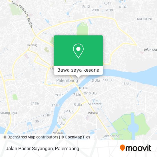 Peta Jalan Pasar Sayangan