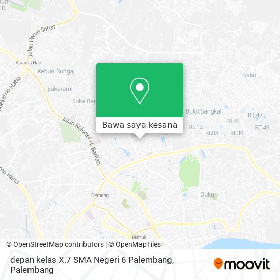 Peta depan kelas X.7 SMA Negeri 6 Palembang