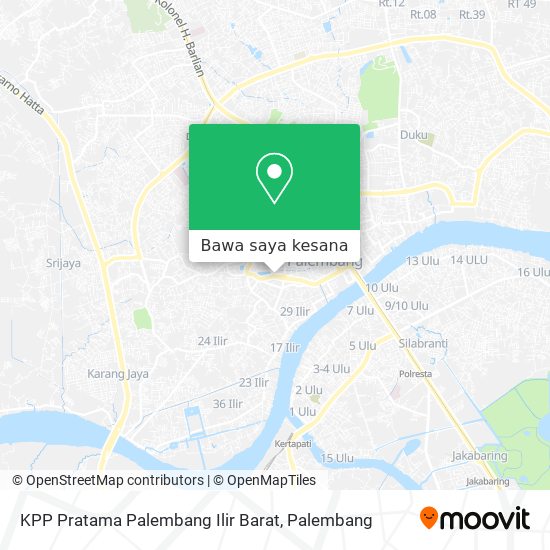 Peta KPP Pratama Palembang Ilir Barat