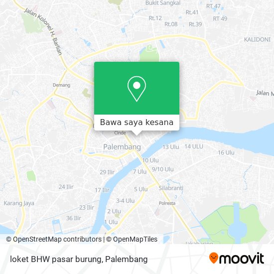 Peta loket BHW pasar burung