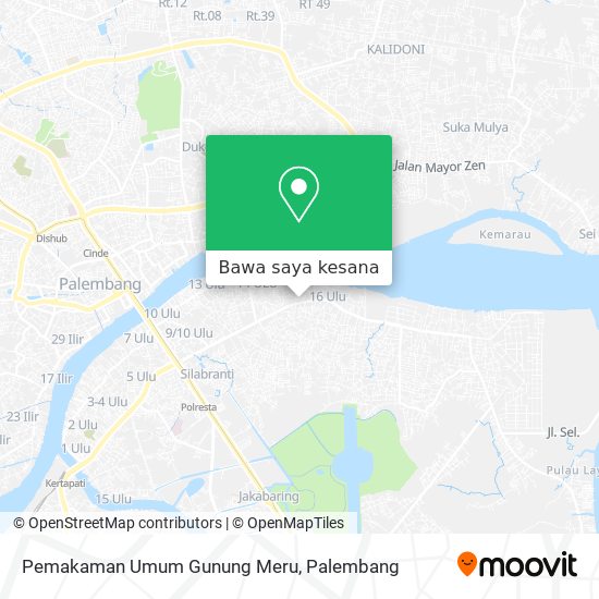 Peta Pemakaman Umum Gunung Meru