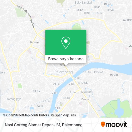 Peta Nasi Goreng Slamet Depan JM