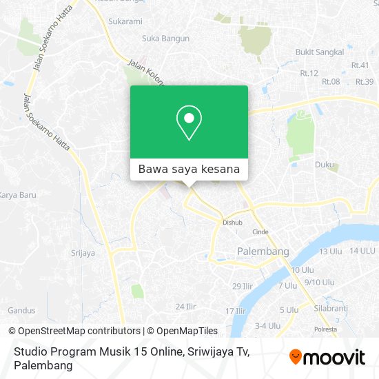 Peta Studio Program Musik 15 Online, Sriwijaya Tv