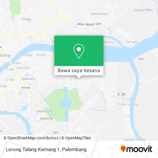 Peta Lorong Talang Kemang 1