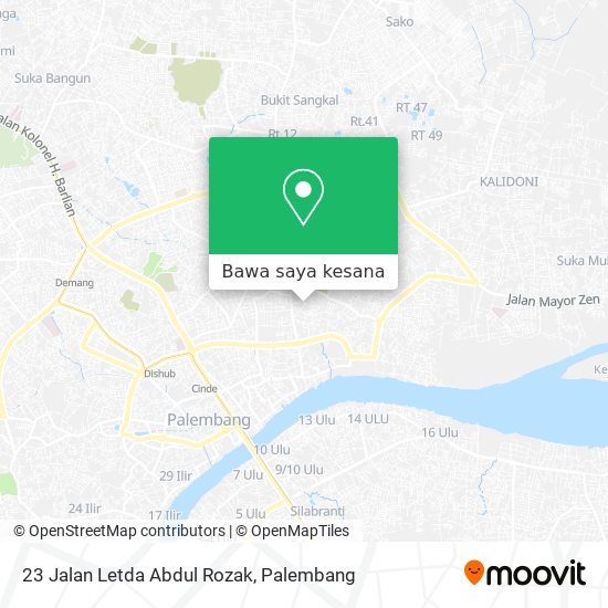 Peta 23 Jalan Letda Abdul Rozak