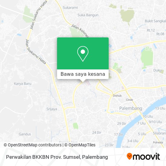 Peta Perwakilan BKKBN Prov. Sumsel