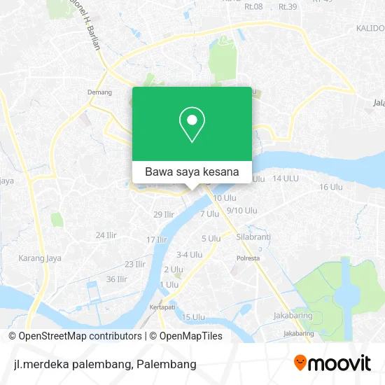 Peta jl.merdeka palembang