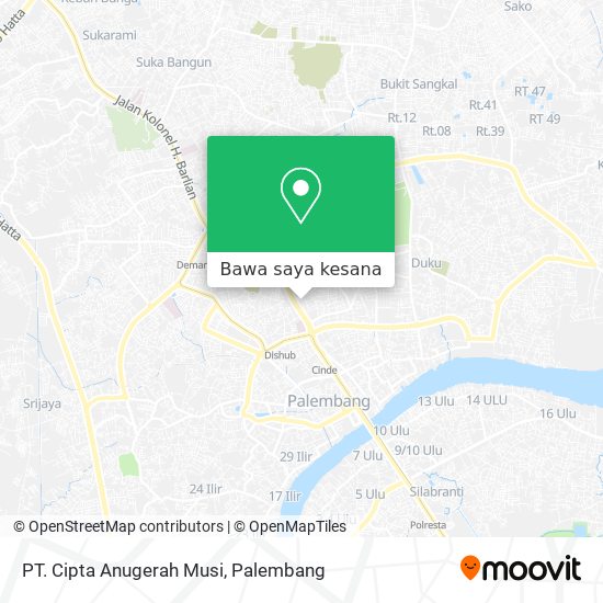 Peta PT. Cipta Anugerah Musi