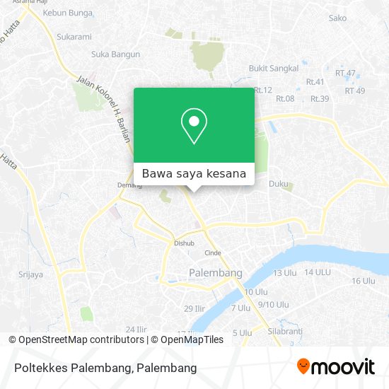Peta Poltekkes Palembang