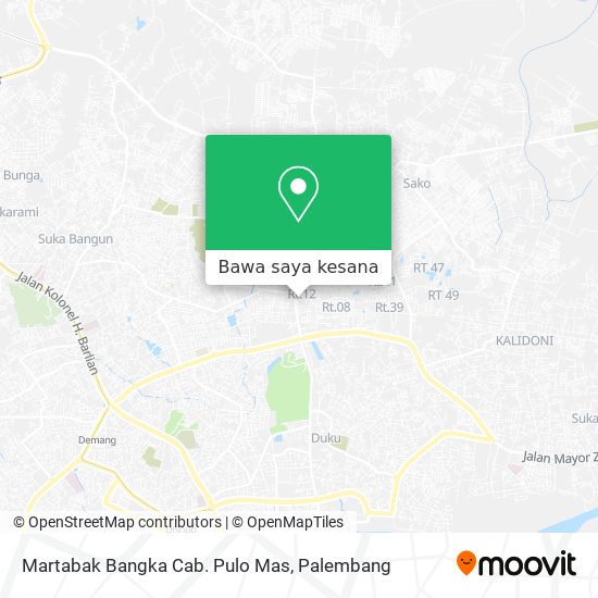 Peta Martabak Bangka Cab. Pulo Mas
