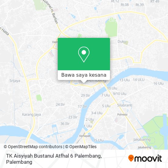 Peta TK Aisyiyah Bustanul Atfhal 6 Palembang