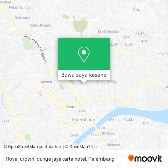 Peta Royal crown lounge jayakarta hotel