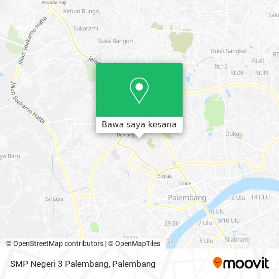 Peta SMP Negeri 3 Palembang