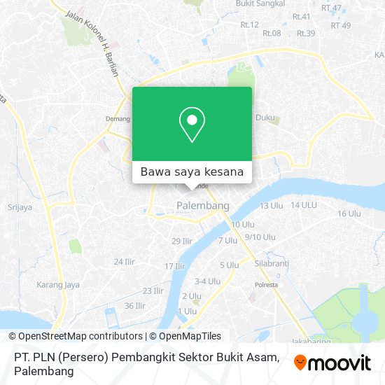 Peta PT. PLN (Persero) Pembangkit Sektor Bukit Asam