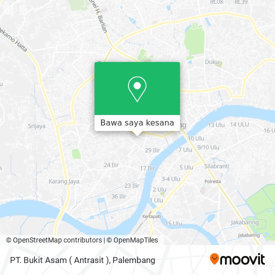 Peta PT. Bukit Asam ( Antrasit )