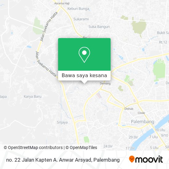 Peta no. 22 Jalan Kapten A. Anwar Arsyad