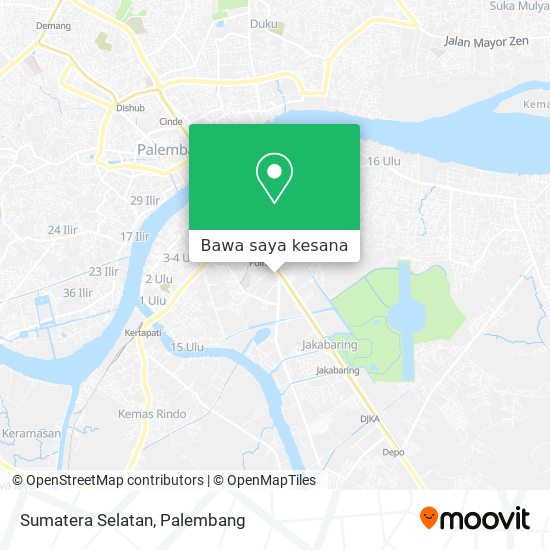 Peta Sumatera Selatan