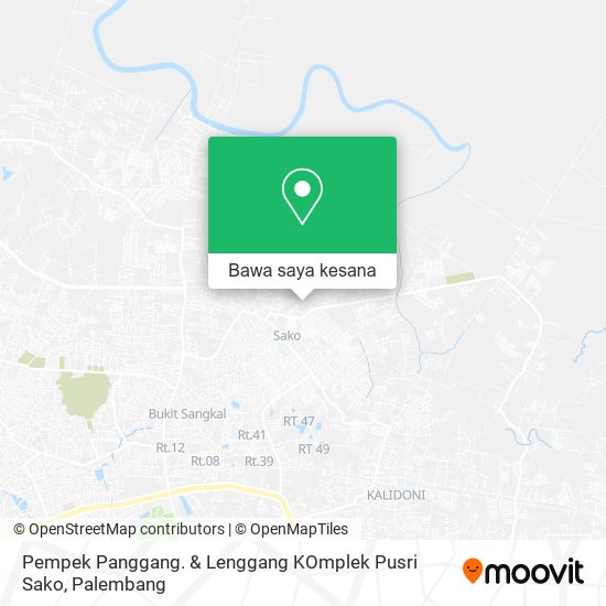 Peta Pempek Panggang. & Lenggang KOmplek Pusri Sako