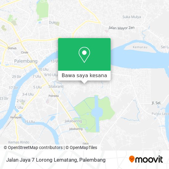 Peta Jalan Jaya 7 Lorong Lematang