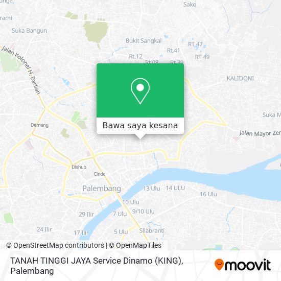 Peta TANAH TINGGI JAYA  Service Dinamo  (KING)