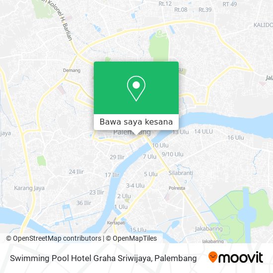 Peta Swimming Pool Hotel Graha Sriwijaya