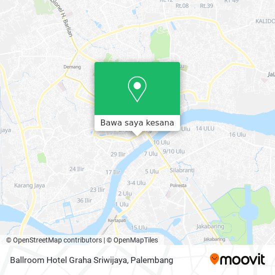 Peta Ballroom Hotel Graha Sriwijaya