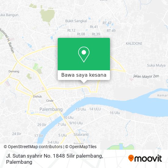 Peta Jl. Sutan syahrir No. 1848 5ilir palembang