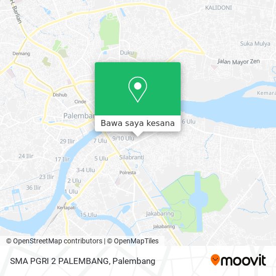 Peta SMA PGRI 2 PALEMBANG