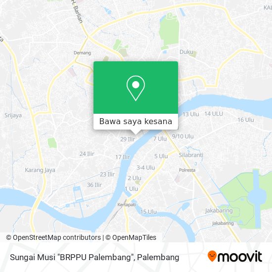 Peta Sungai Musi "BRPPU Palembang"