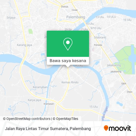 Peta Jalan Raya Lintas Timur Sumatera