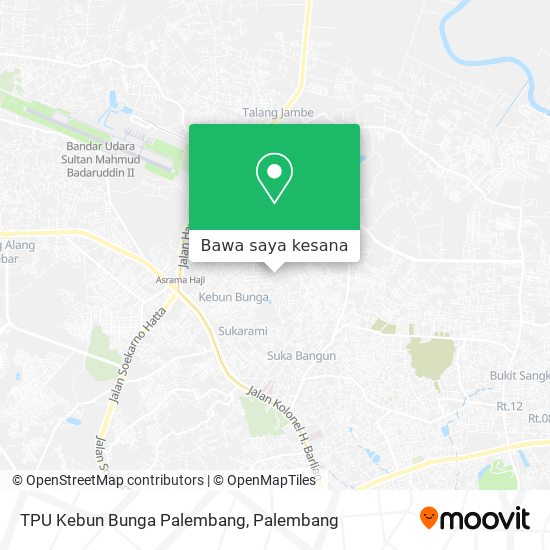 Peta TPU Kebun Bunga Palembang