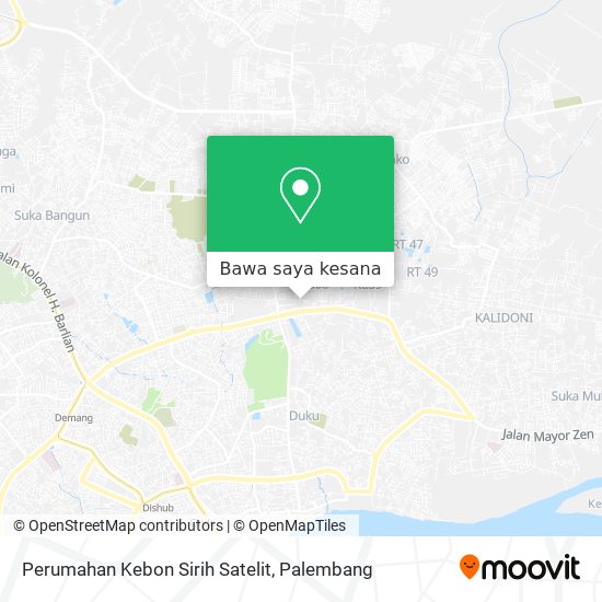 Peta Perumahan Kebon Sirih Satelit