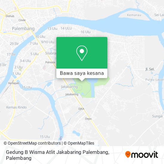 Peta Gedung B Wisma Atlit Jakabaring Palembang