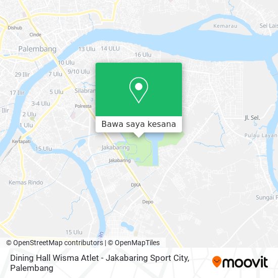 Peta Dining Hall Wisma Atlet - Jakabaring Sport City