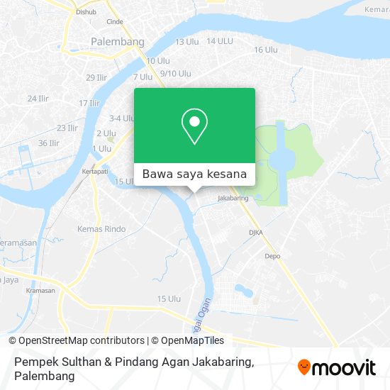 Peta Pempek Sulthan & Pindang Agan Jakabaring
