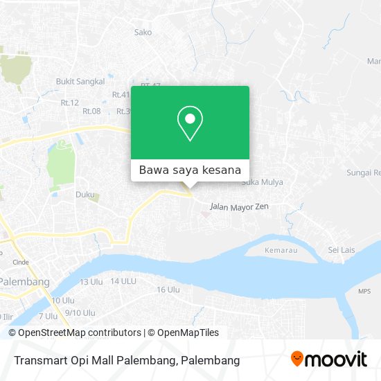 Peta Transmart Opi Mall Palembang