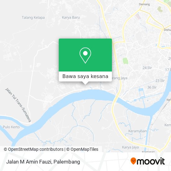 Peta Jalan M Amin Fauzi