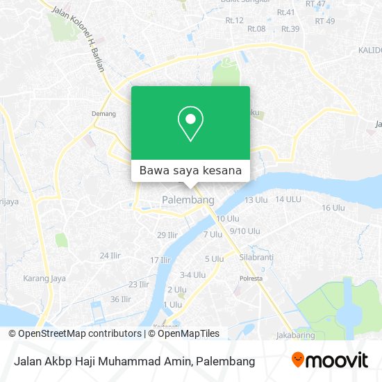 Peta Jalan Akbp Haji Muhammad Amin
