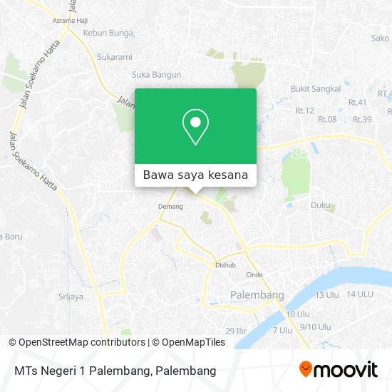 Peta MTs Negeri 1 Palembang