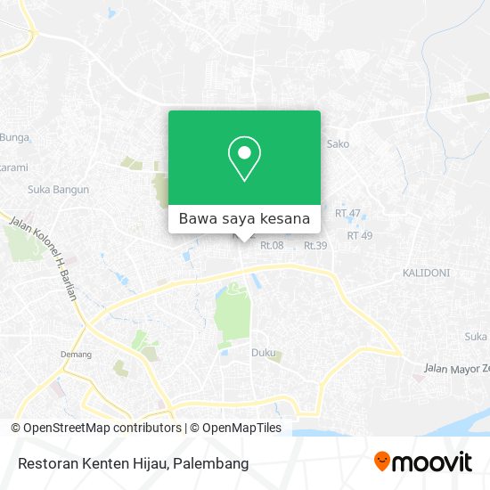 Peta Restoran Kenten Hijau