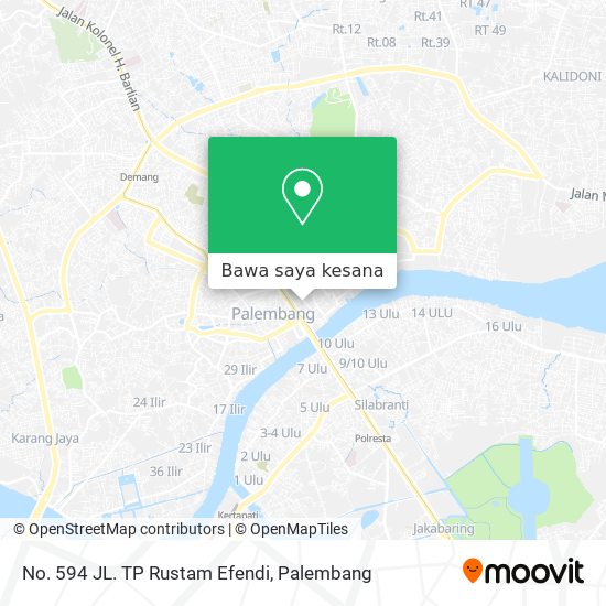 Peta No. 594 JL. TP Rustam Efendi