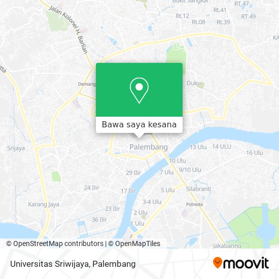 Peta Universitas Sriwijaya