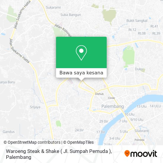 Peta Waroeng Steak & Shake ( Jl. Sumpah Pemuda )