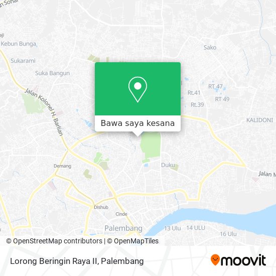 Peta Lorong Beringin Raya II