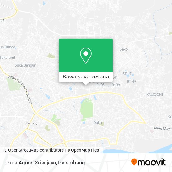 Peta Pura Agung Sriwijaya