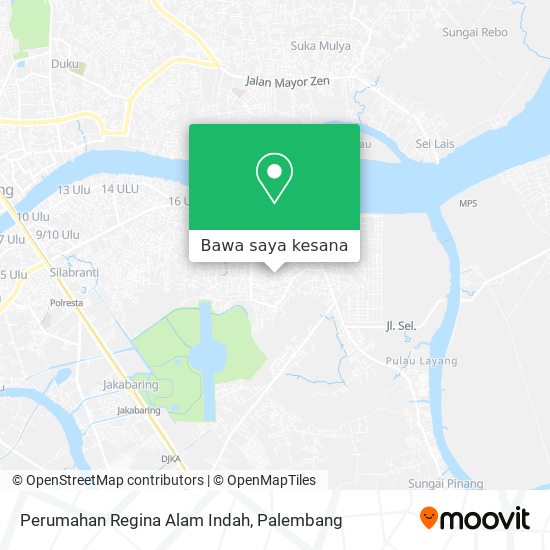 Peta Perumahan Regina Alam Indah