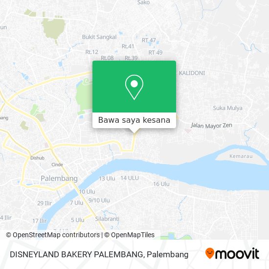 Peta DISNEYLAND BAKERY PALEMBANG
