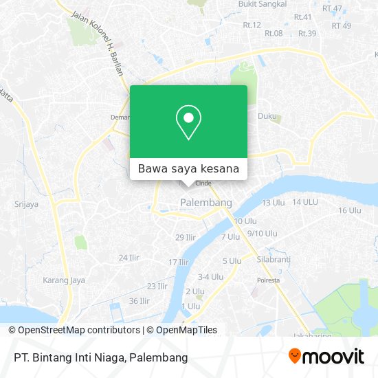 Peta PT. Bintang Inti Niaga